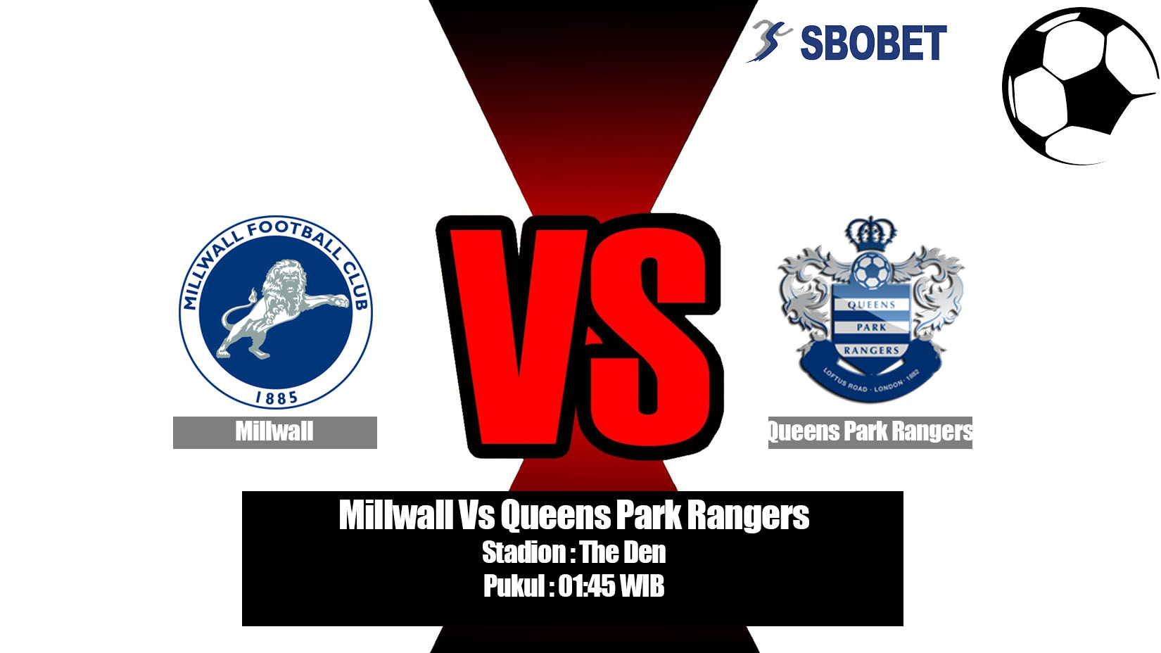Prediksi Bola Millwall Vs Queens Park Rangers 11 April 2019