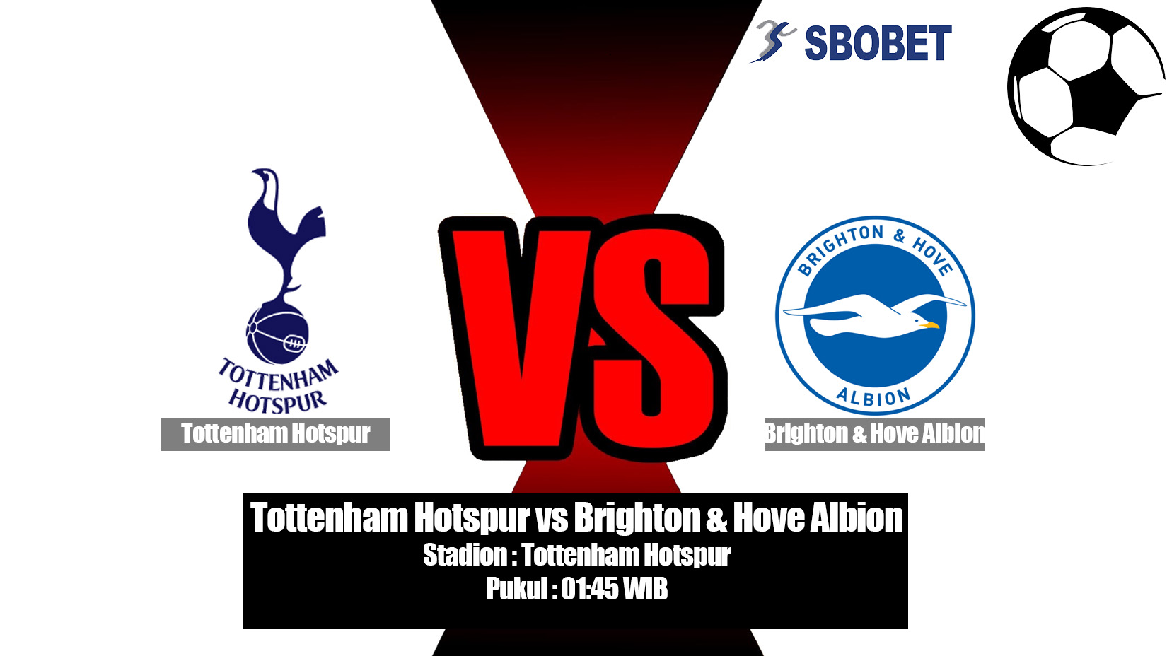 Prediksi Bola Tottenham Hotspur vs Brighton & Hove Albion 24 April 2019