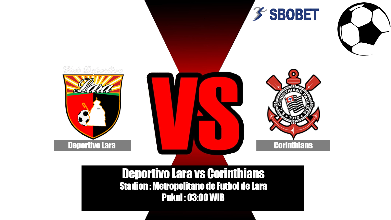 Prediksi Bola Deportivo Lara vs Corinthians 31 Mei 2019