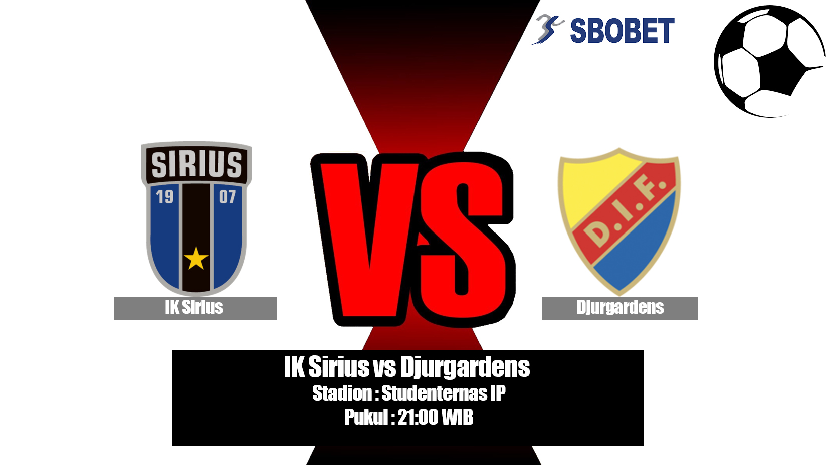 Prediksi Bola IK Sirius vs Djurgardens 1 Juni 2019