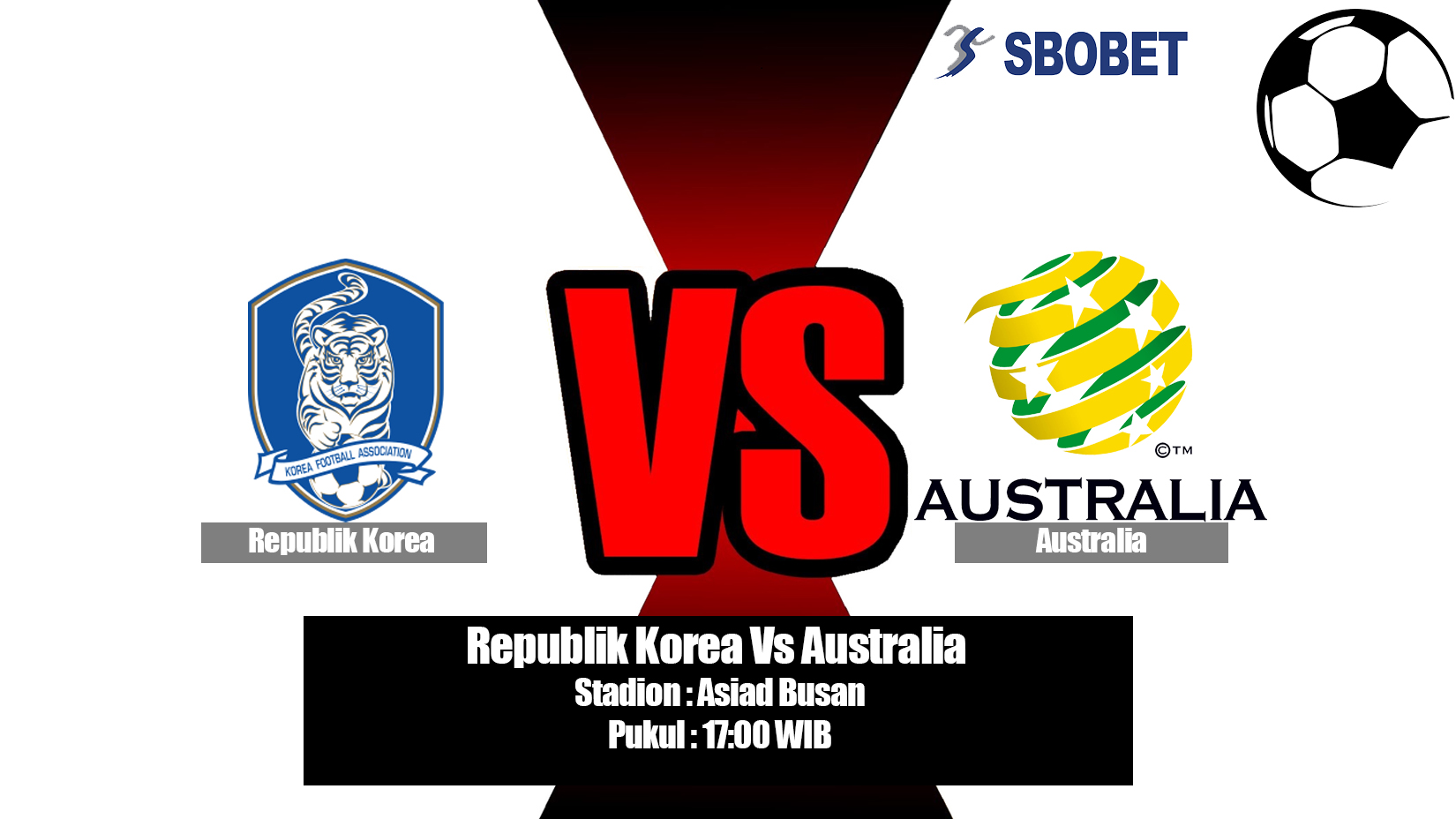 Prediksi Bola Republik Korea Vs Australia 7 Juni 2019