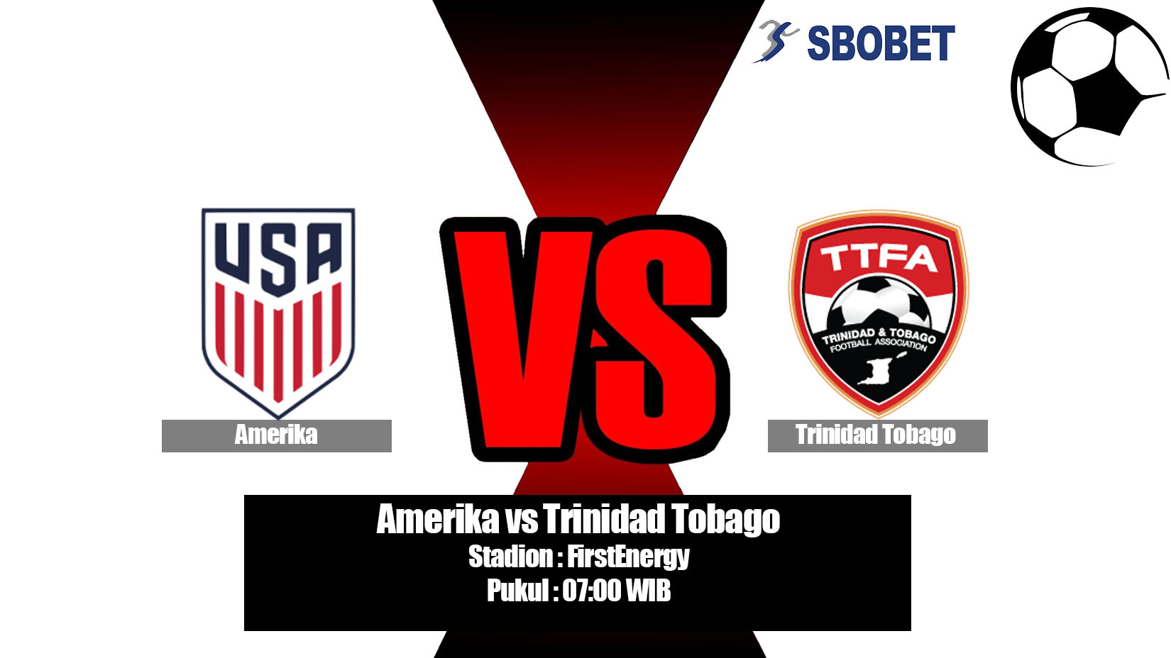 Prediksi Bola Amerika vs Trinidad Tobago 23 Juni 2019