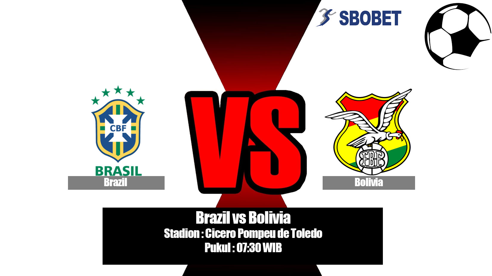 Prediksi Bola Brazil vs Bolivia 15 Juni 2019