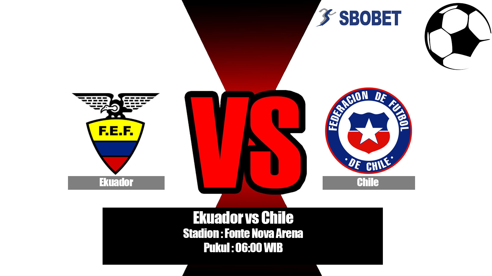 Prediksi Bola Ekuador vs Chile 22 Juni 2019
