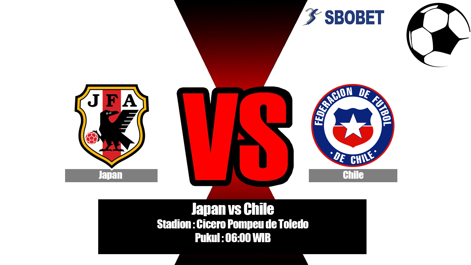 Prediksi Bola Japan vs Chile 18 Juni 2019