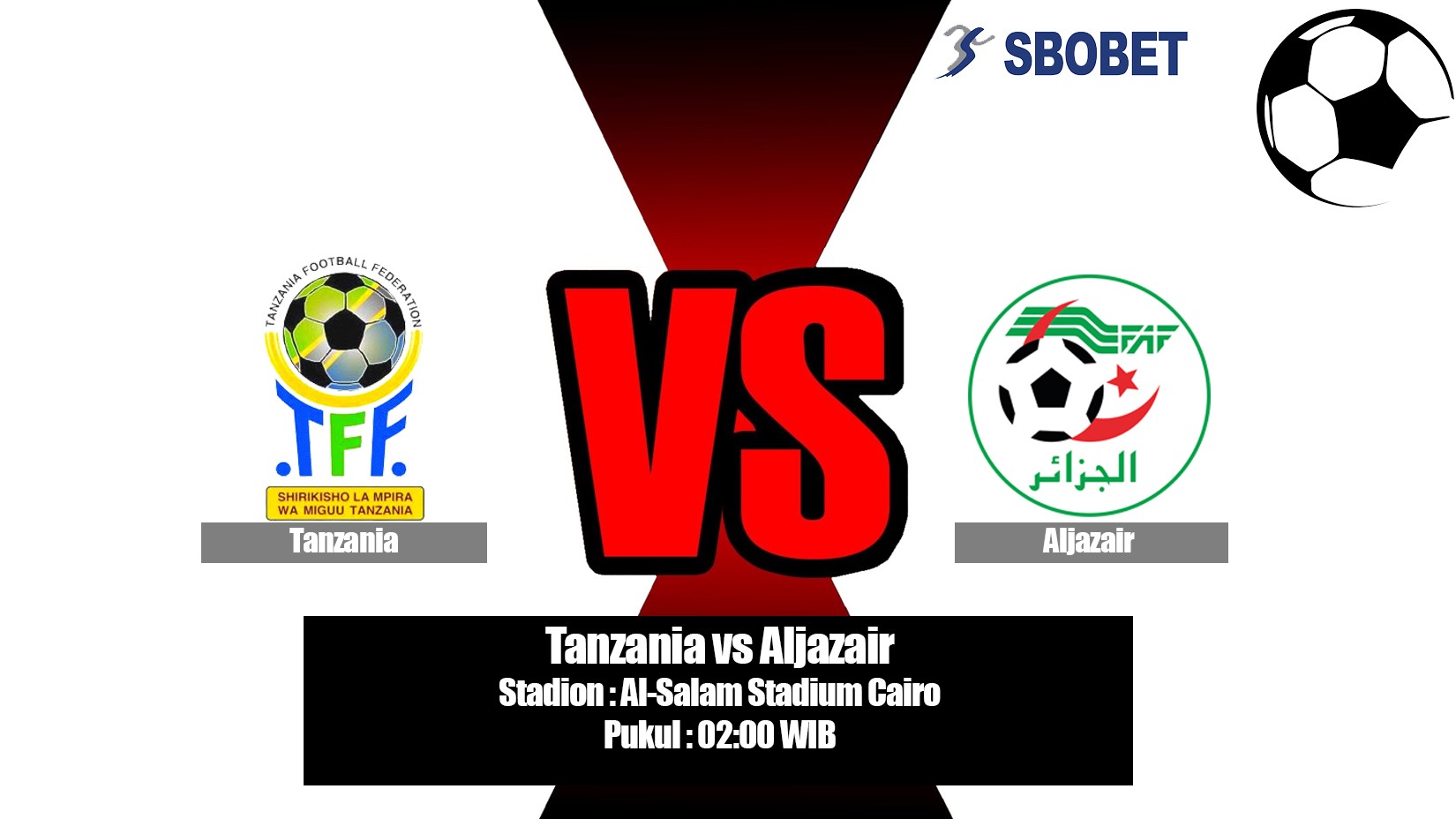 Prediksi Bola Tanzania vs Aljazair 2 Juli 2019