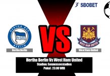 Prediksi Bola Hertha Berlin Vs West Ham United 31 Juli 2019