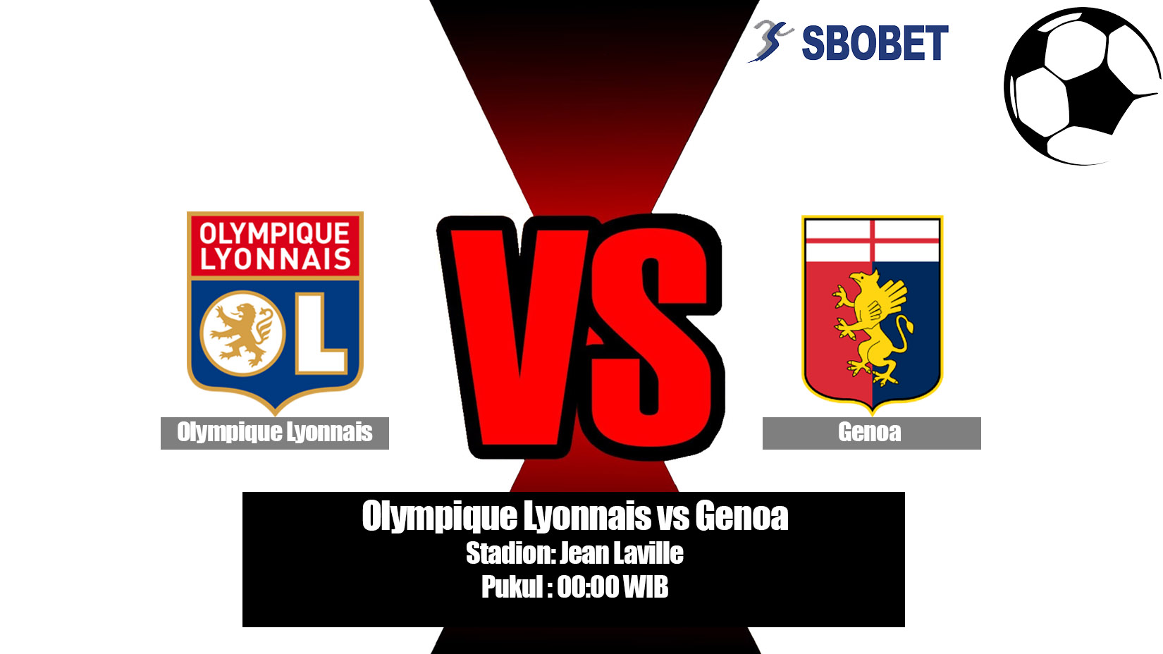 Prediksi Bola Olympique Lyonnais vs Genoa 21 Juli 2019