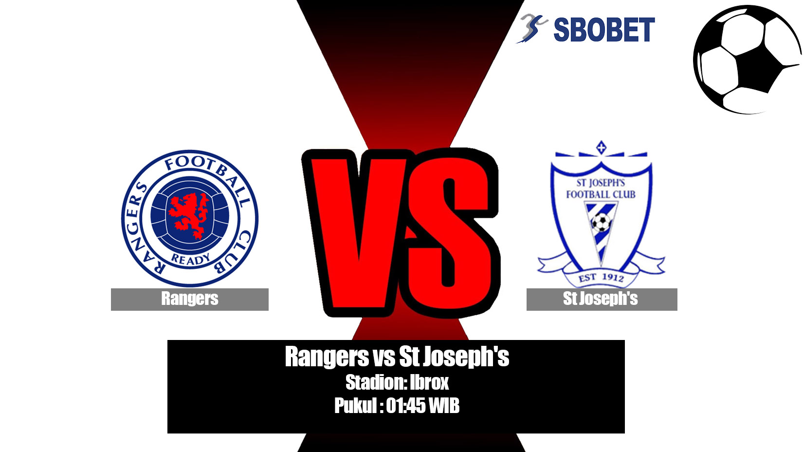 Prediksi Bola Rangers vs St Joseph's 19 Juli 2019