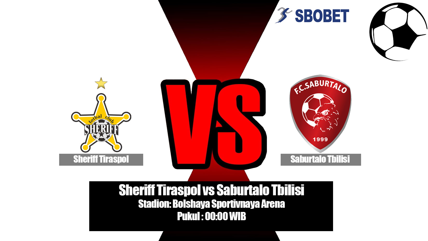 Prediksi Bola Sheriff Tiraspol vs Saburtalo Tbilisi 11 Juli 2019