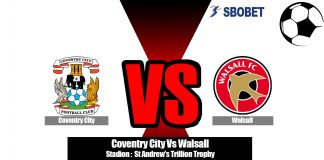Prediksi Coventry City Vs Walsall 04 September 2019