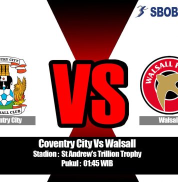 Prediksi Coventry City Vs Walsall 04 September 2019